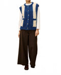 Shiba Sweater Vest In Blue Marine