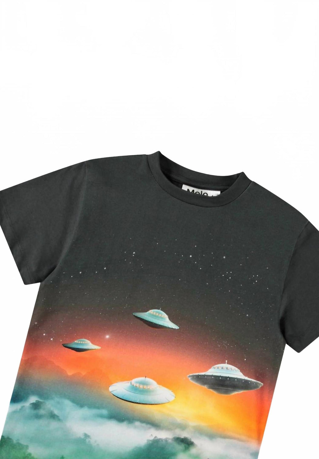 Kid's Ufo Visitors Roxo Short Sleeve Tee In Black