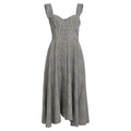 Staud Inda Midi Dress in Grey Polyester