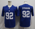 Men's New York Giants Michael Strahan #92 Blue Game Retired Player Jersey1