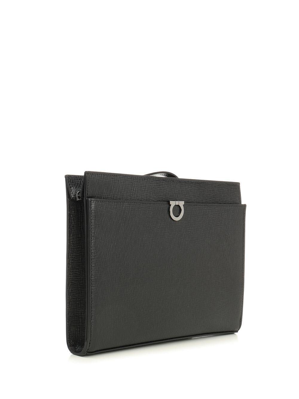 Ferragamo Men Gancini Pouch