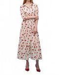 Cherry Maxi Dress In Ivory/milti