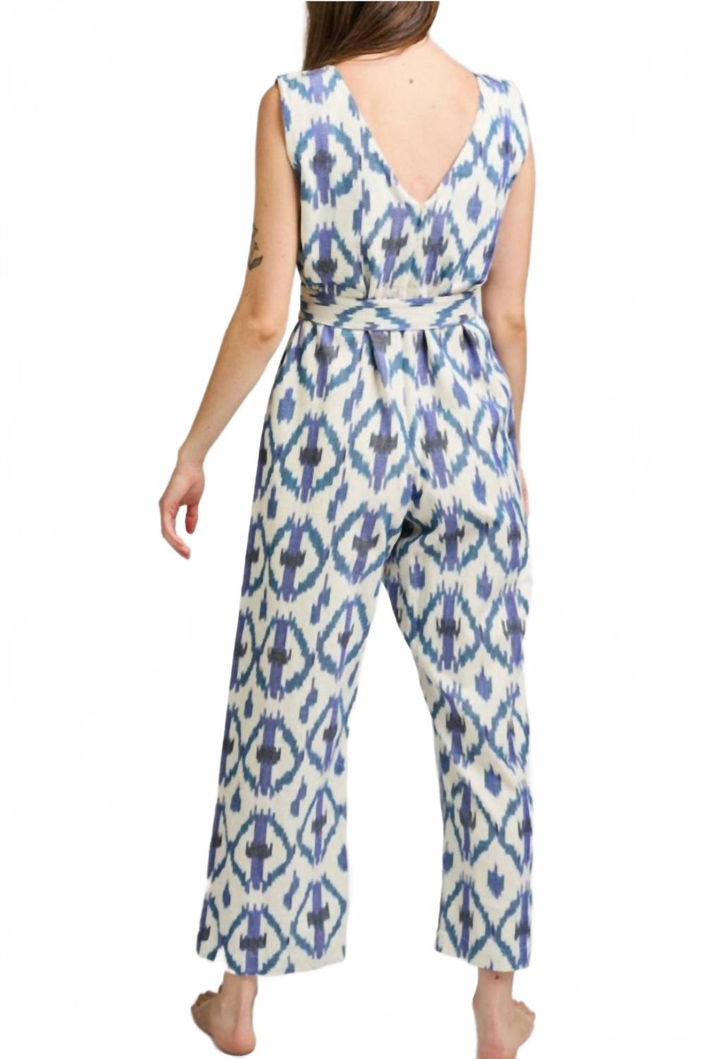 Jana Jumpsuit In Seashore Ikat