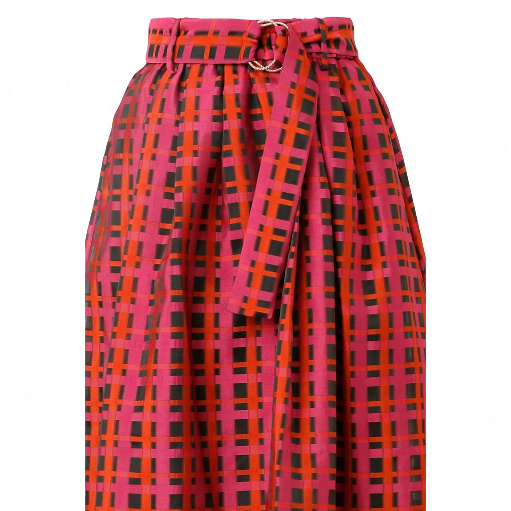 Women's Maya Maxi Skirt In Crimson