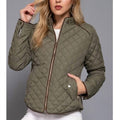 Quilted Padding Jacket In Olive