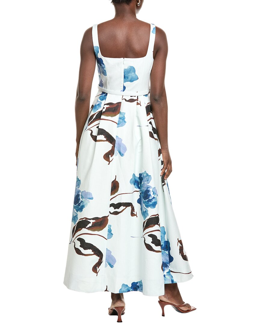 Nicholas Sorelle Linen-Blend Midi Dress