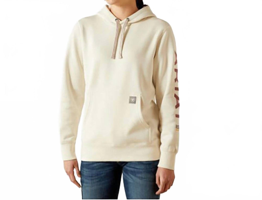 Women's Graphic Hoodie In Vanilla Ice