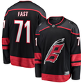 Men's Carolina Hurricanes Jesper Fast #71 Black Home Breakaway Player jersey