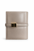 Marni Prisma Billfold Leather Wallet - Cork Beige