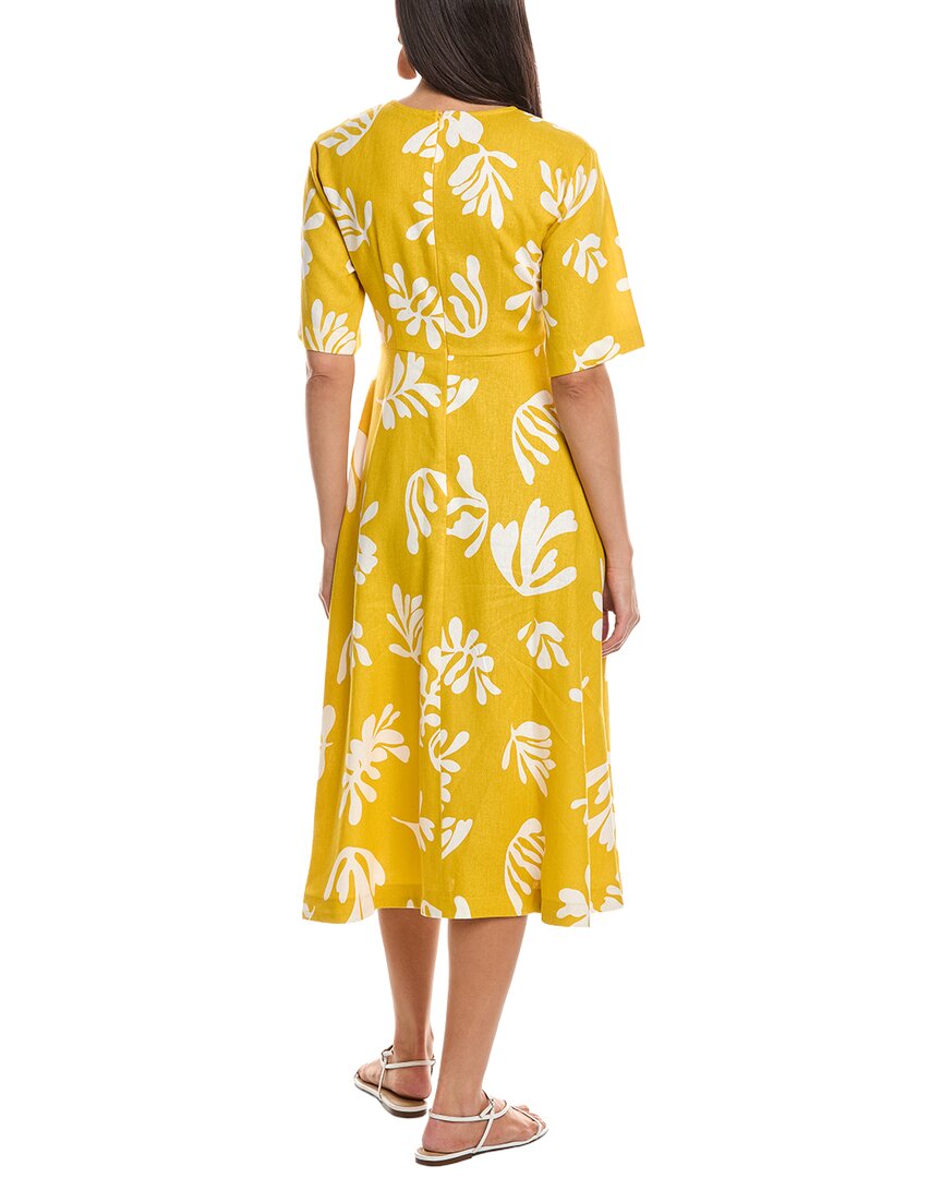 Marella Molise Linen-Blend Midi Dress