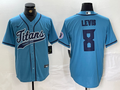 Men's Tennessee Titans Will Levis #8 Blue Player jersey