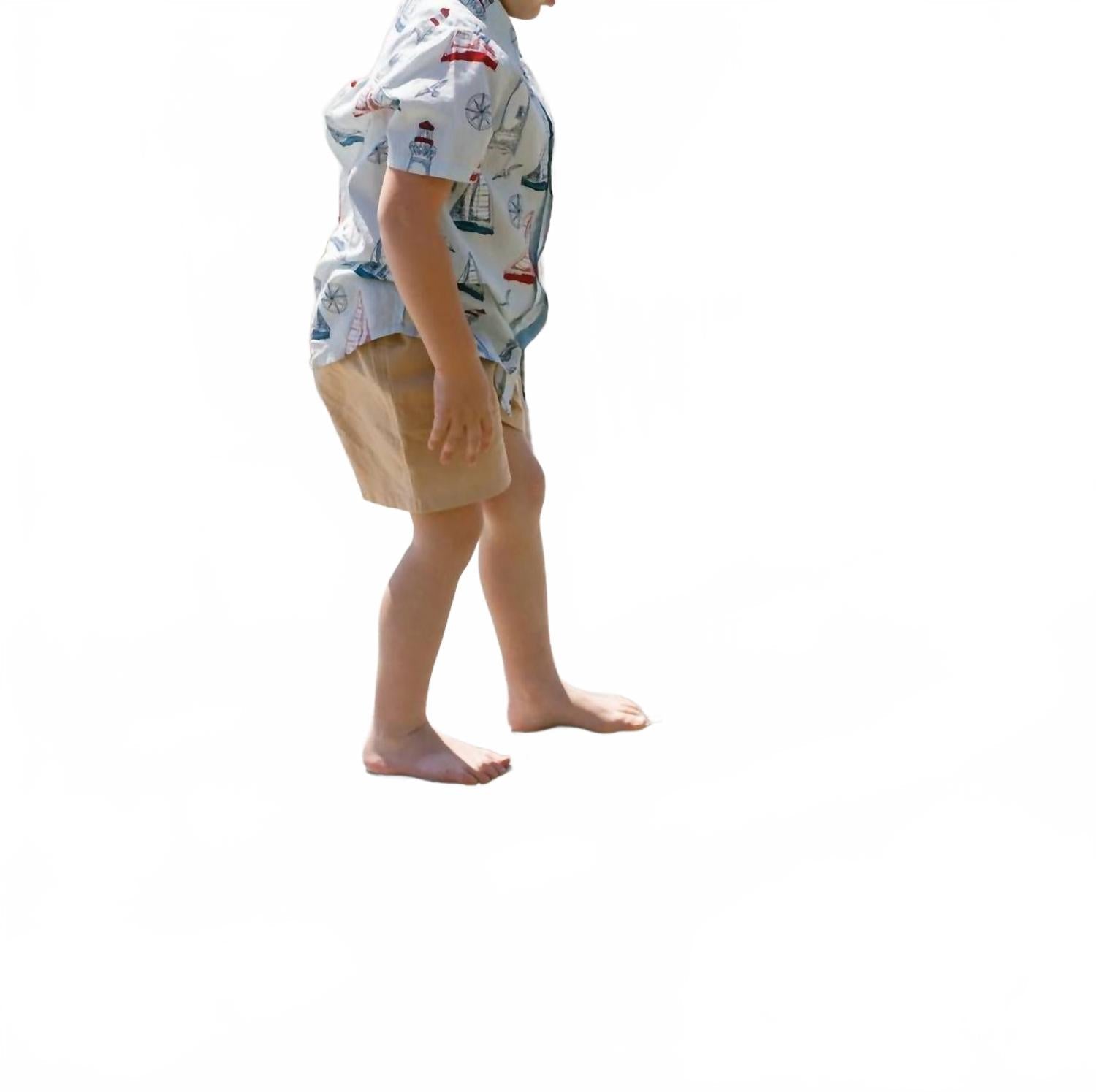 Boys Nautical Adventure Jack Shirt In White
