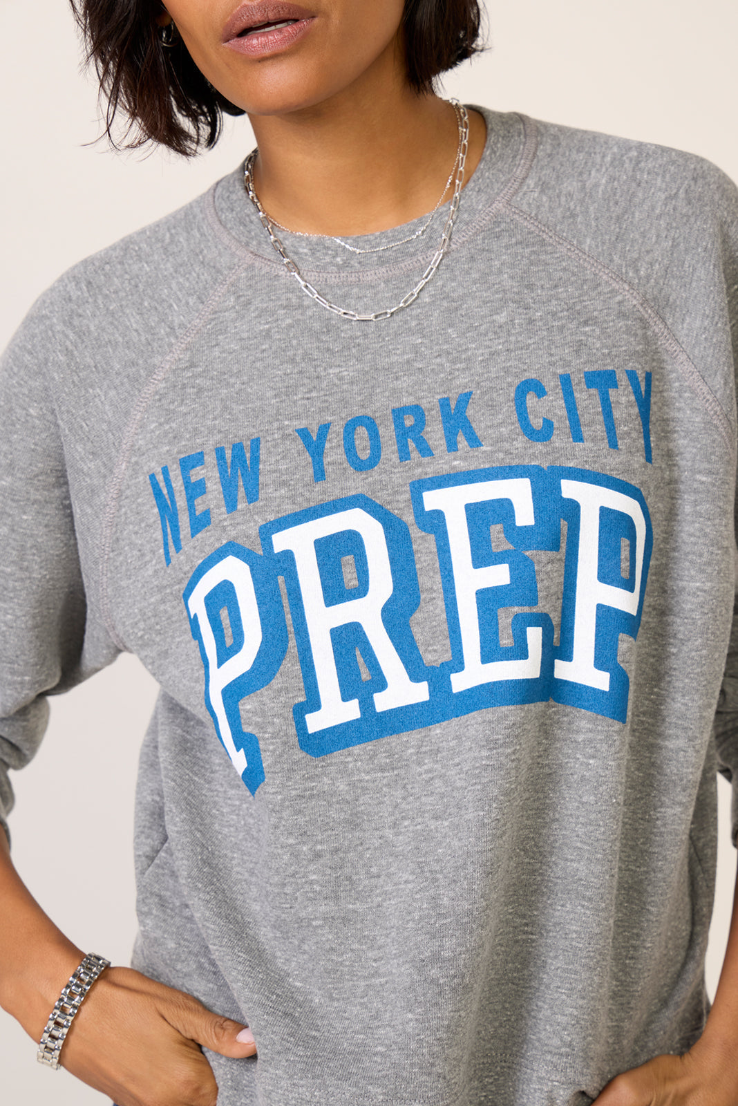 Women's NYC Prep Raglan Crew Sweatshirt