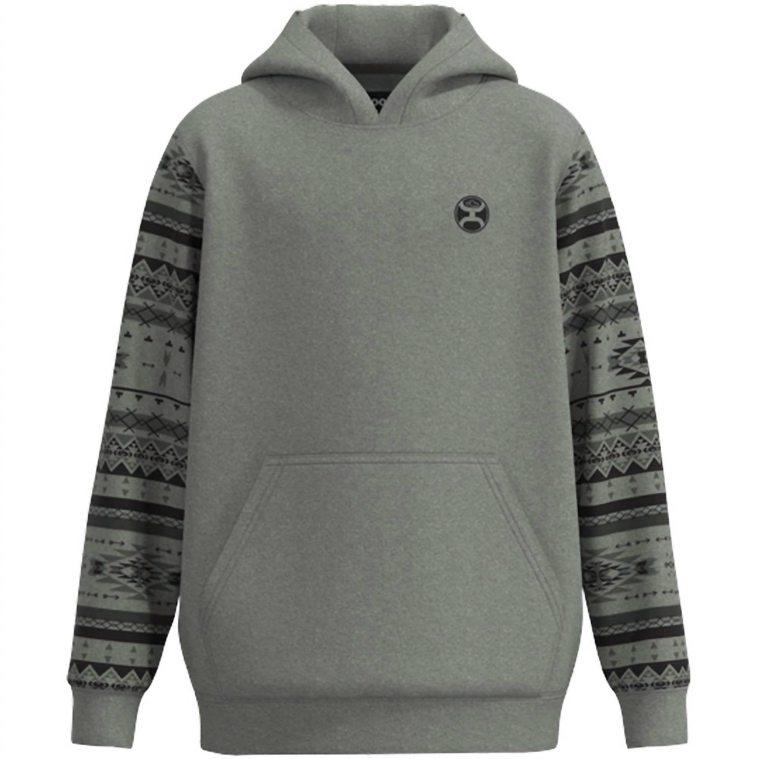 Youth Boy Legendary Fleece Hoody In Black/grey