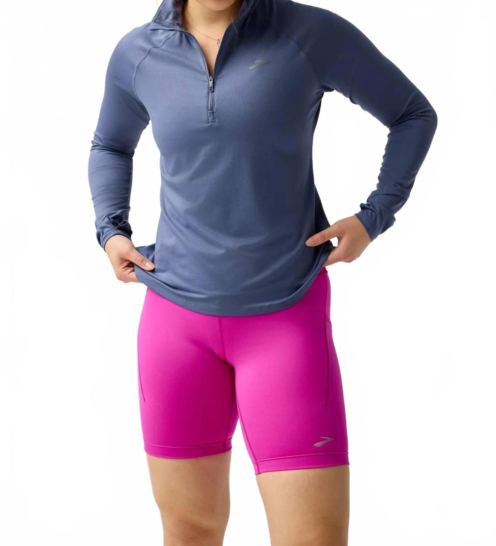 Dash 1/2 Zip 3.0 Long Sleeved Top In Nightshadow
