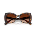 0Sk6062U Oversized Square Tortoiseshell Sunglasses with Crystal Accents