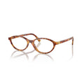 09xv Vista Tortoiseshell Pattern Oval Frame Eyeglasses