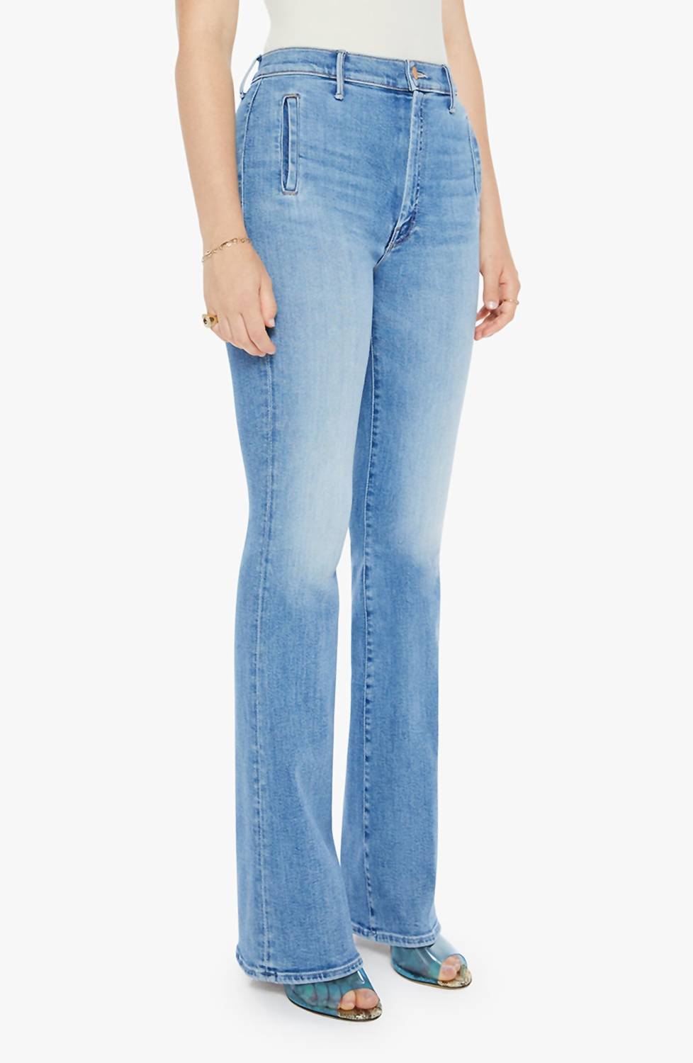 Drama Flared Leg Jeans In Tasty Waves