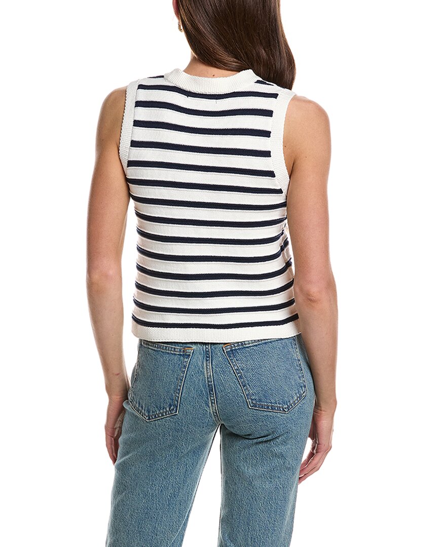 Design History Striped V-Neck Tank Top