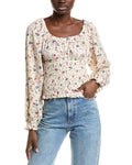 Isla Ciel Smocked Bodice Bouse