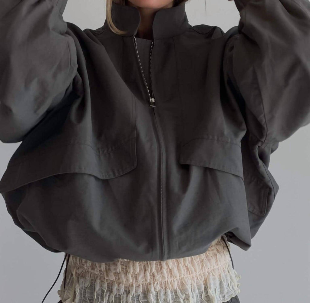 Sable Jacket In Charcoal