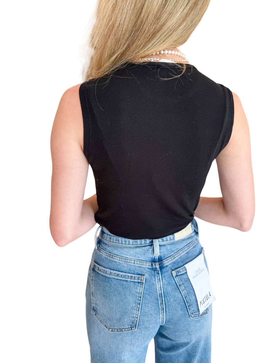 Soft Tank Top In Black