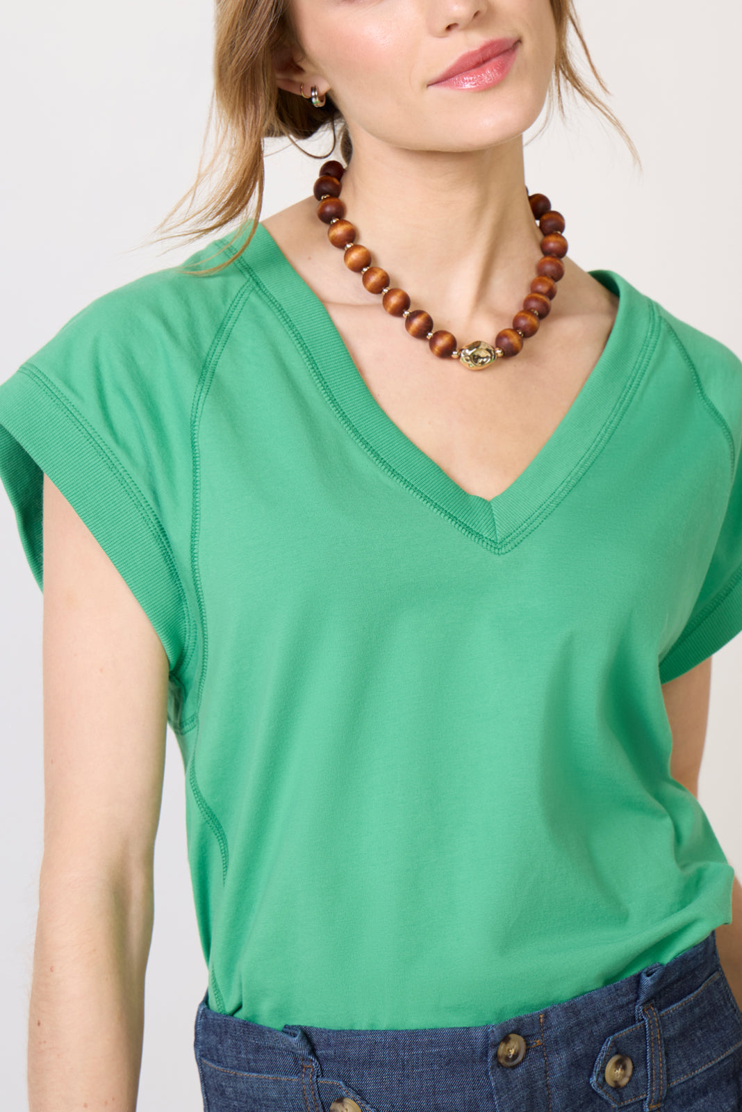 Women's Nora V Neck Muscle T-Shirt