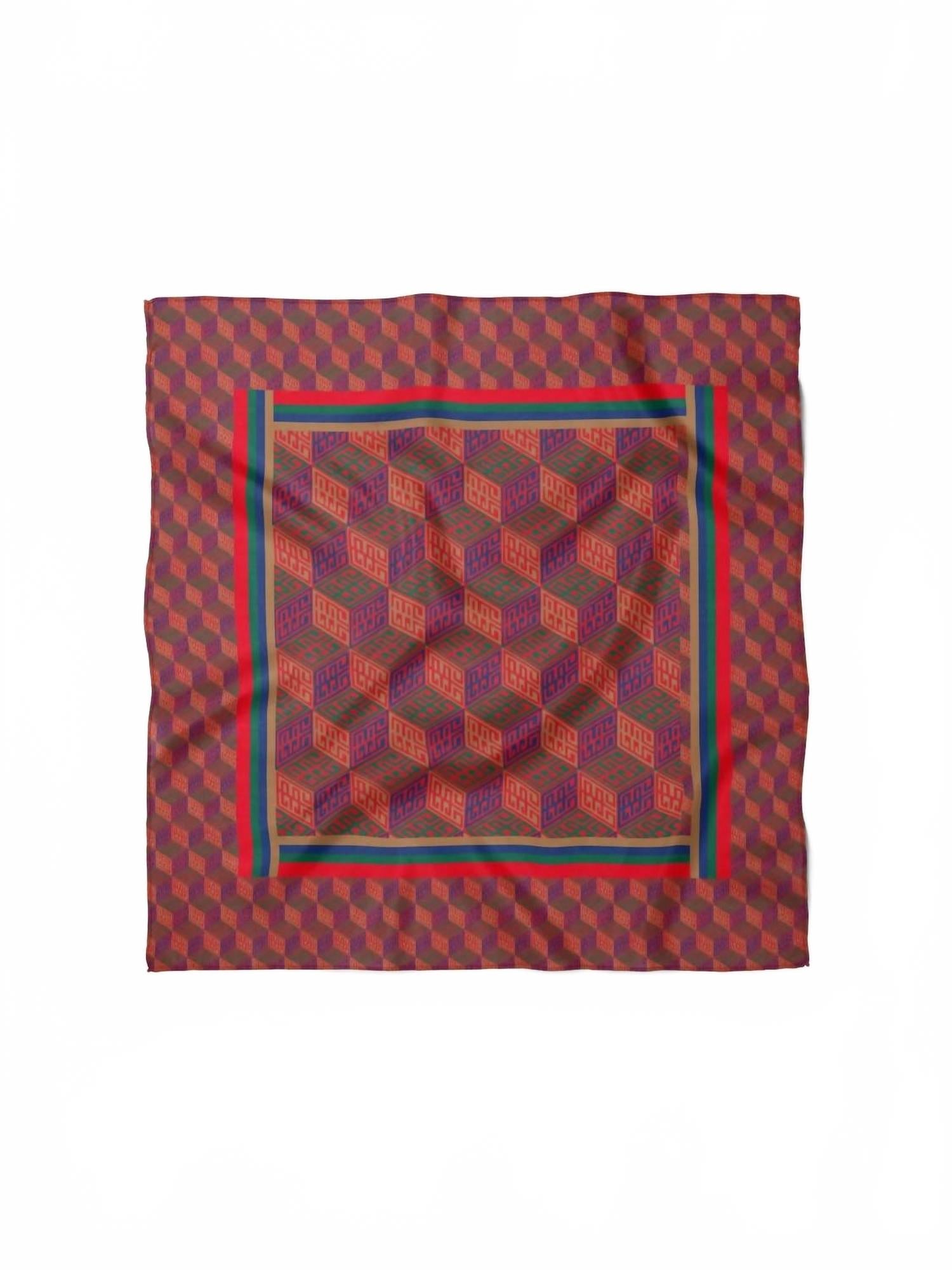 Women's Silk Scarf In Vintage Monogram