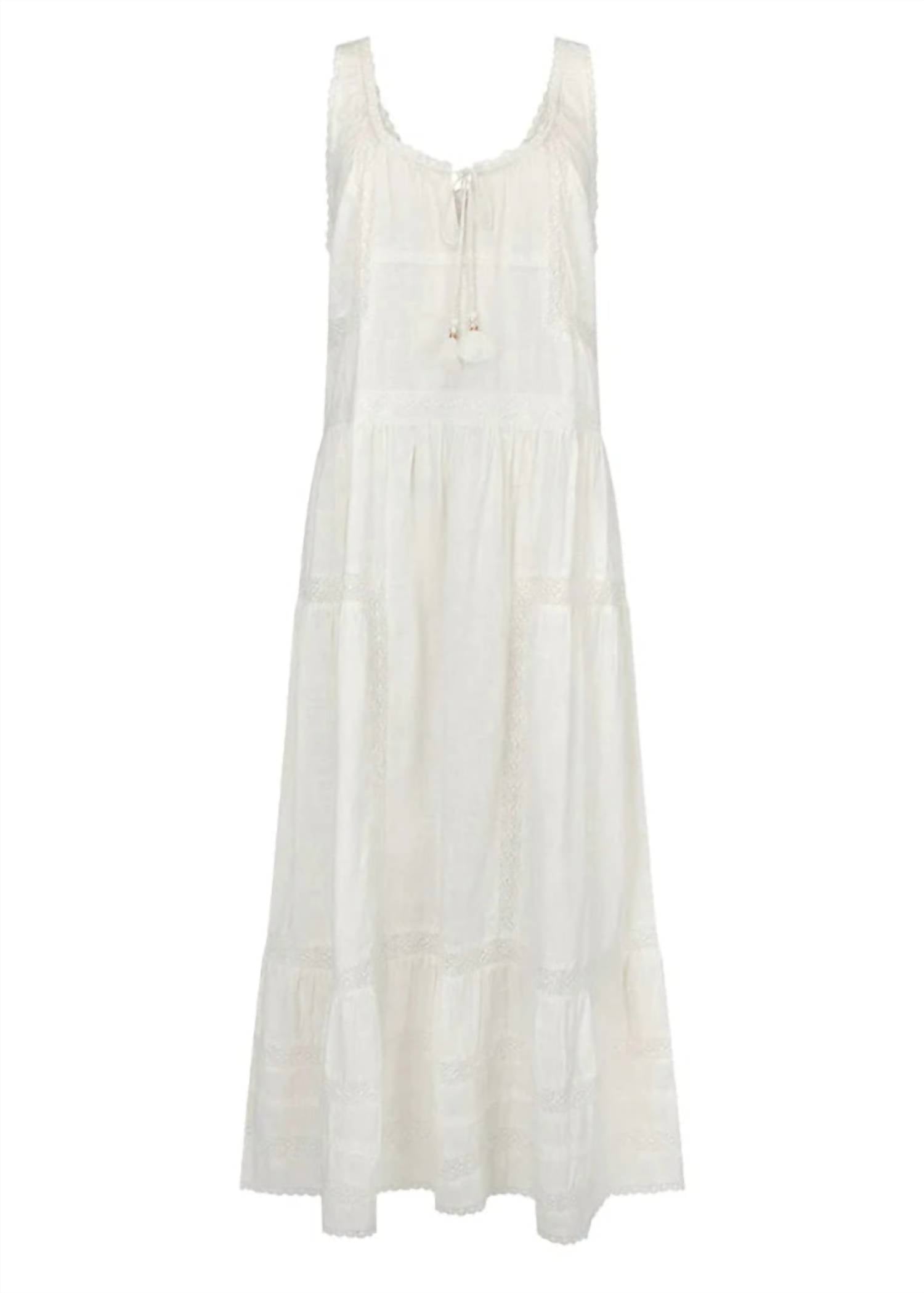 Serendipity Lace Sundress In Jasmine
