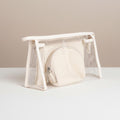 3PCS - Checkered Clear Travel Cosmetic Pouch Bag Set