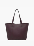 Women's Millie Classic Paneled Tote Bag In Dark Plum