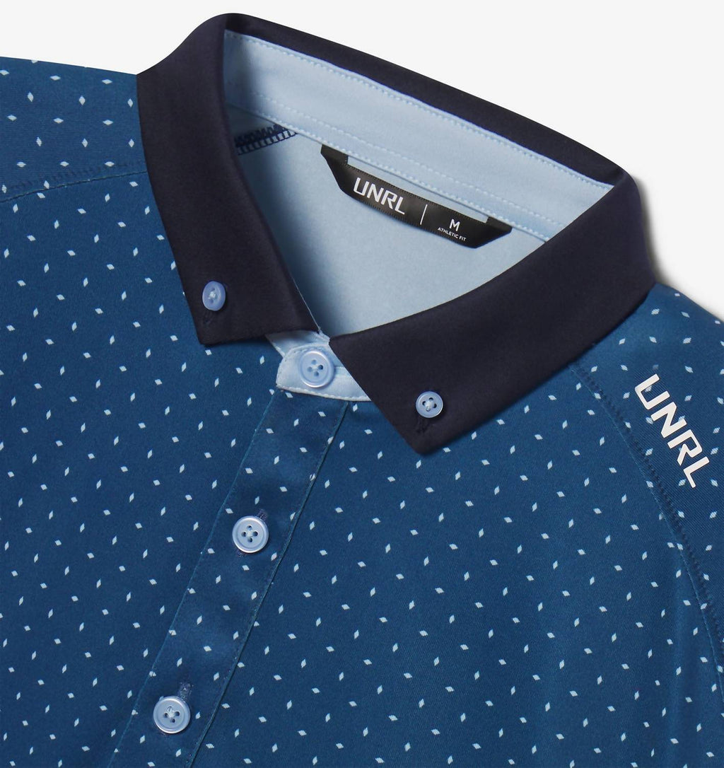 Pinpoint Polo In Cavern Blue