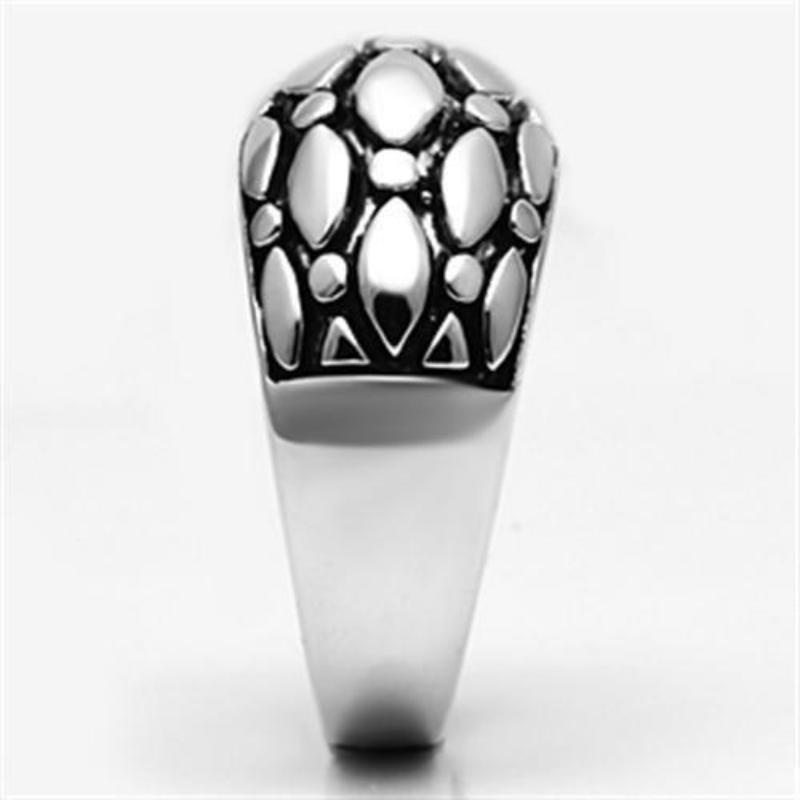 Rhodium Brass Ring with No Stone