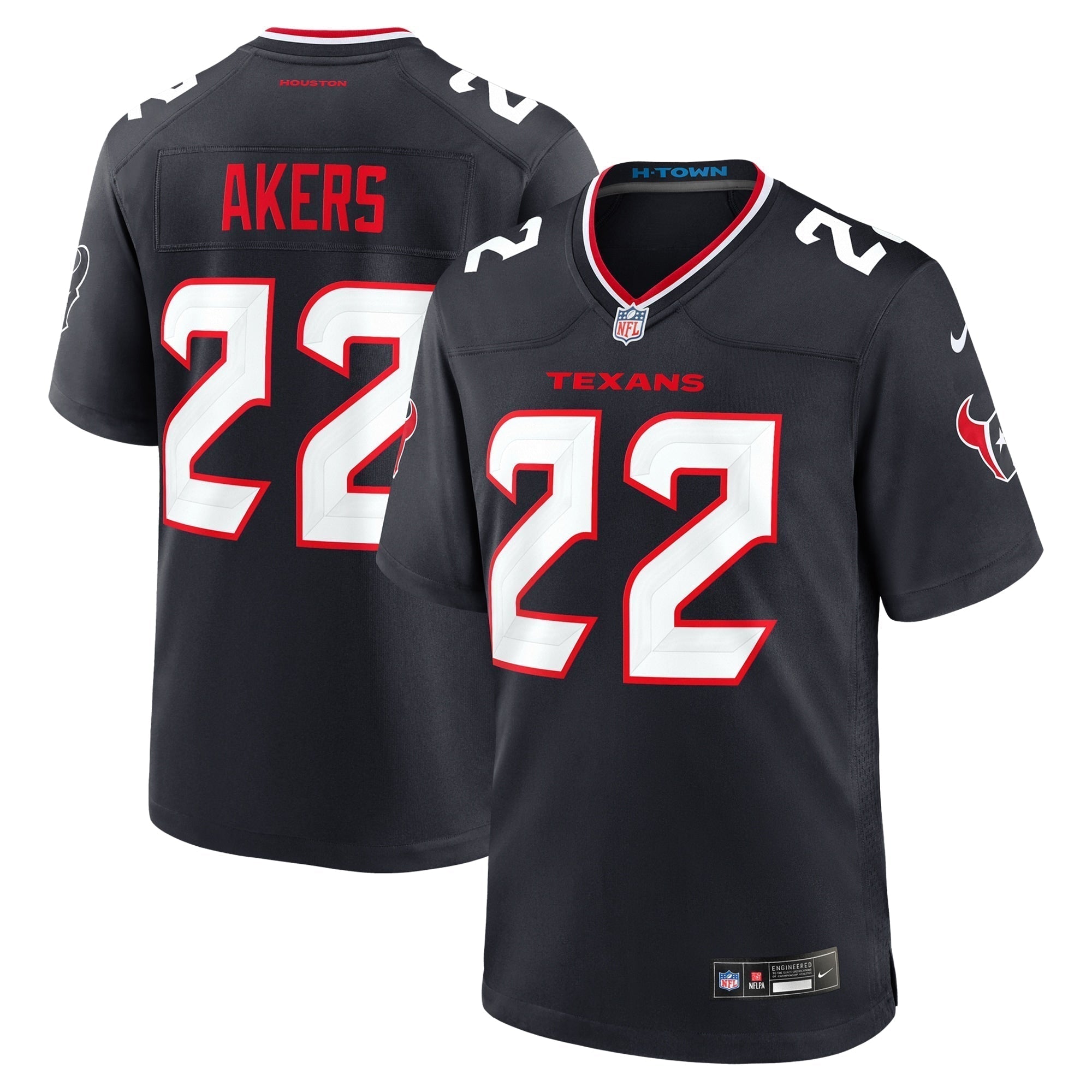 Cam Akers Houston Texans Nike Team Game Jersey -  Navy
