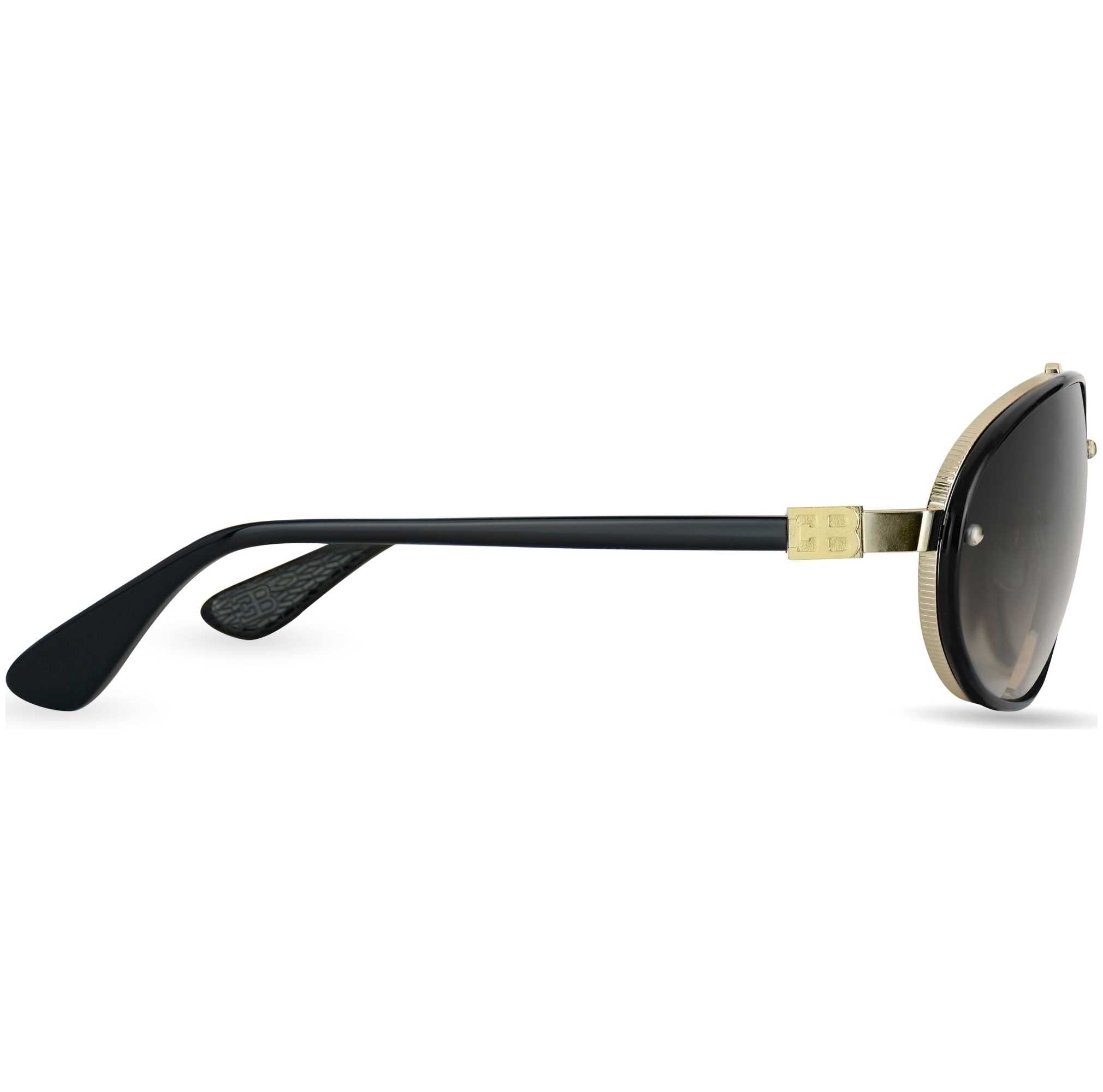 Bugatti Men's 63 mm Black Sunglasses