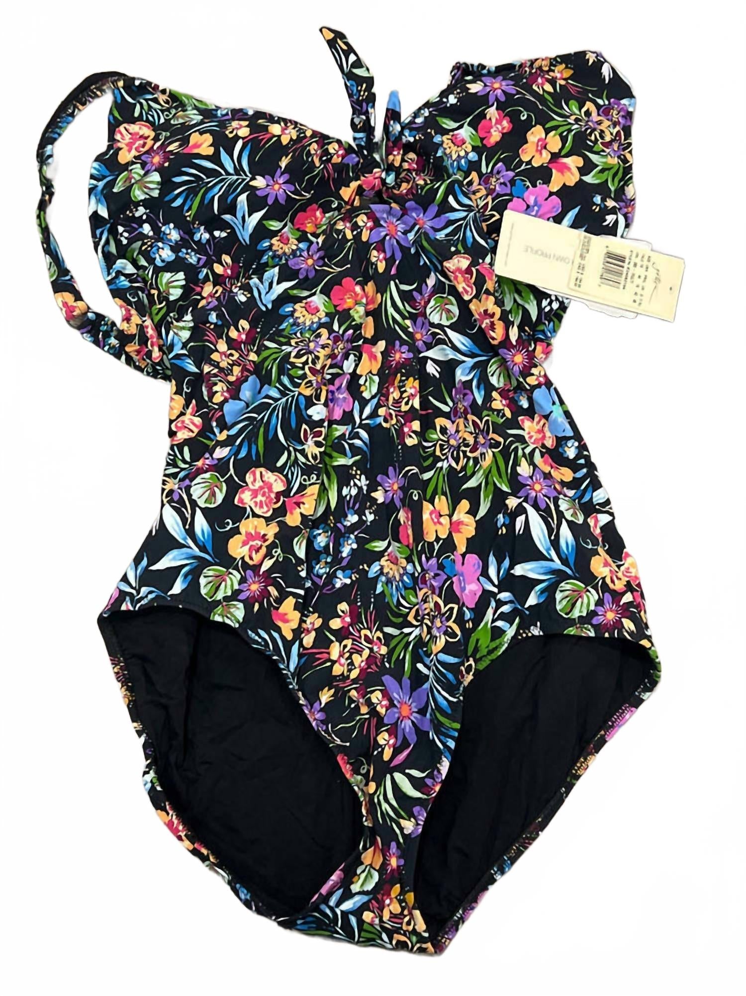 Flora V-Neck One Piece In Floral