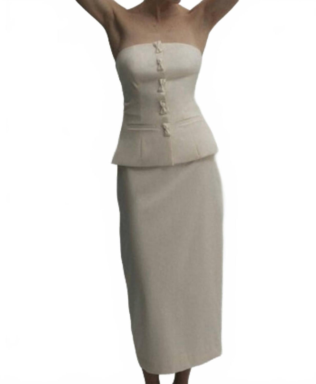 Olivia Midi Skirt In Cream