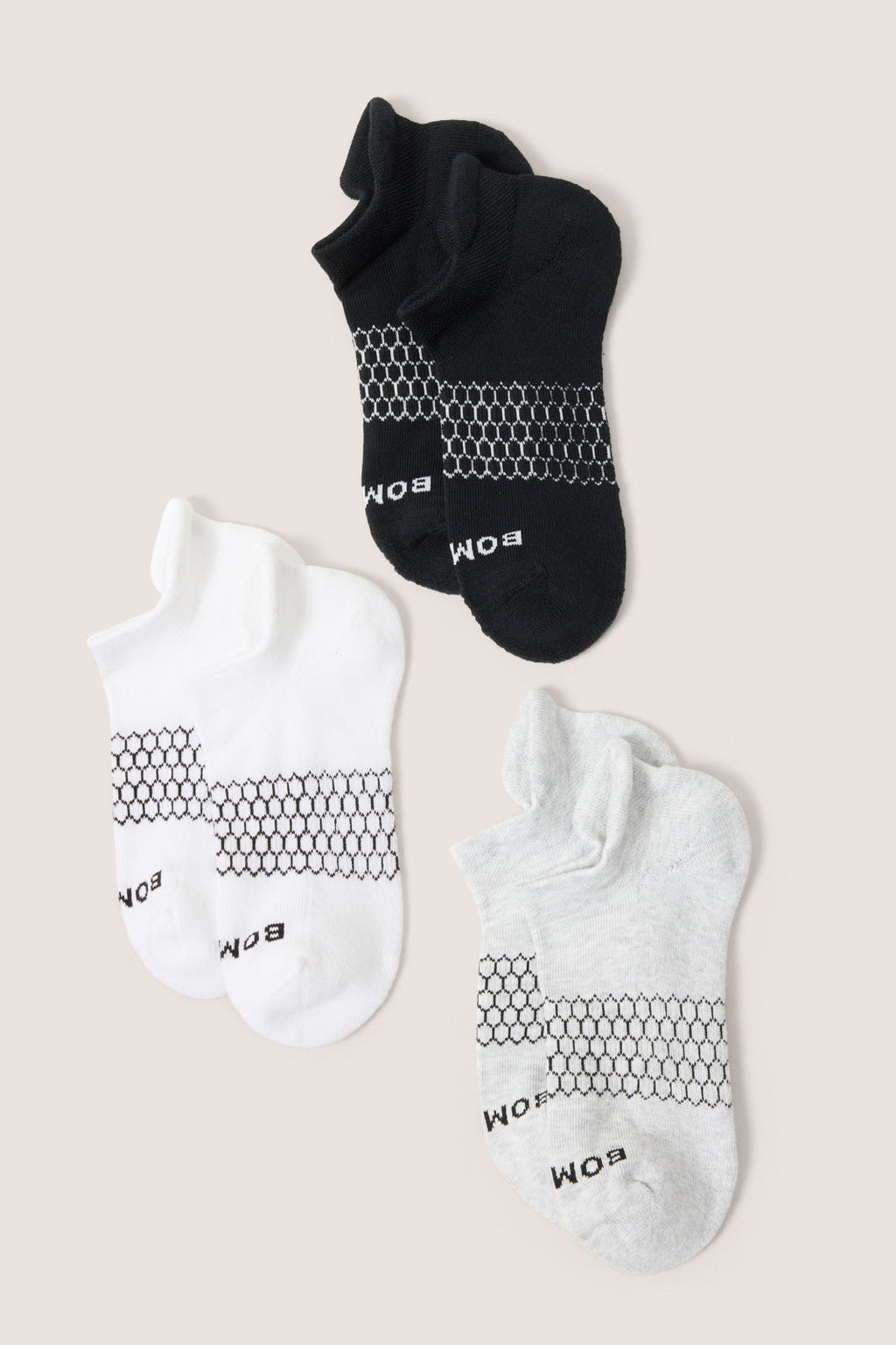 Women's Solid Cushioned Ankle Socks 3-Pack