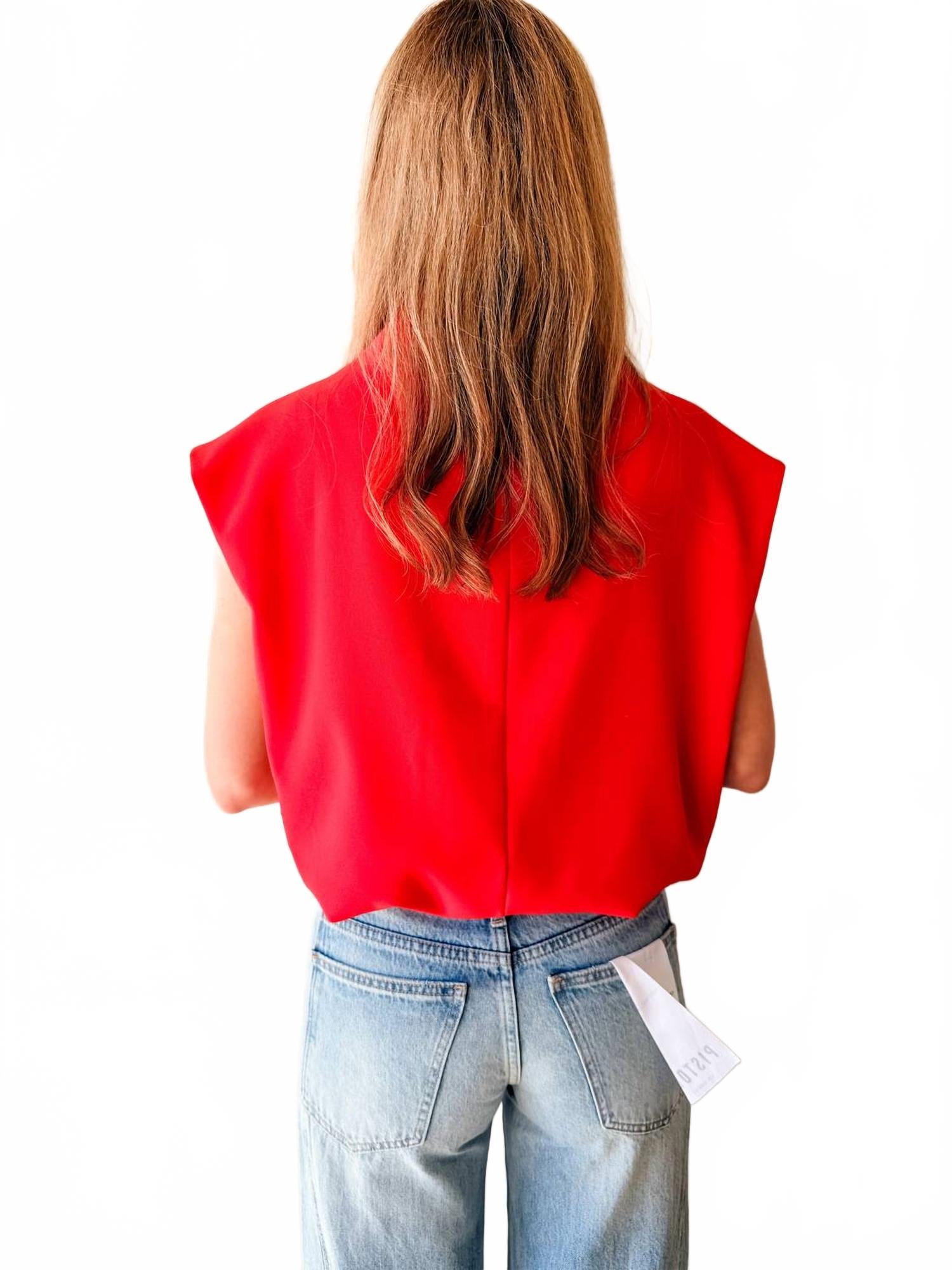 Scarlett Statement Top In Red