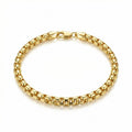 14k Yellow Gold Filled 3.5-mm Round Box Link Chain Bracelet