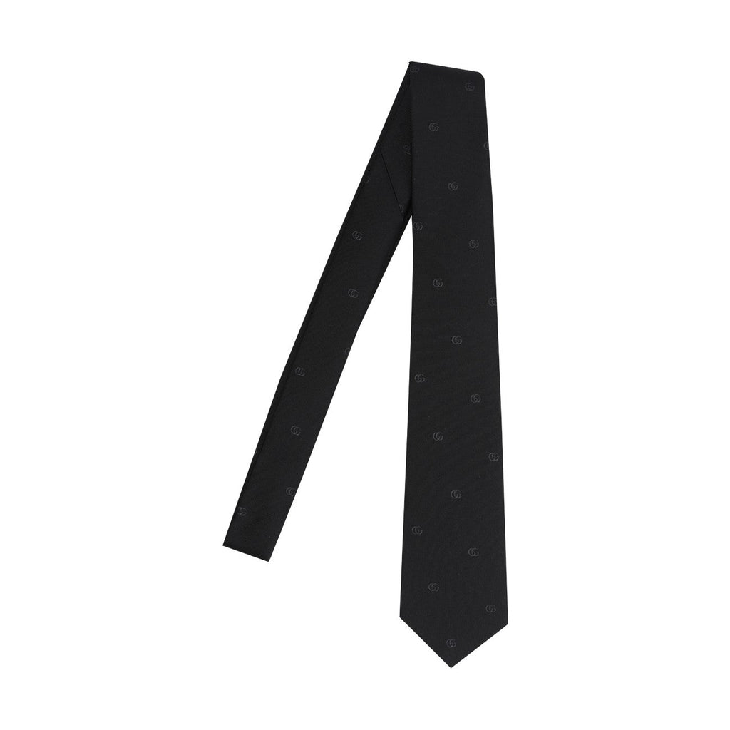 Gucci Men Double G Silk Tie
