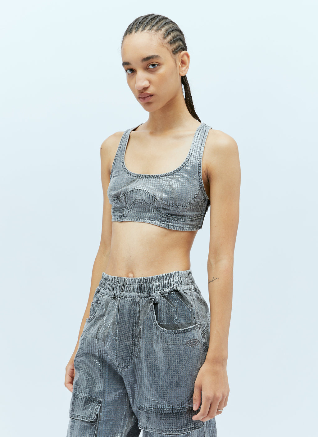 Diesel Women De-Toppy-S Crop Top