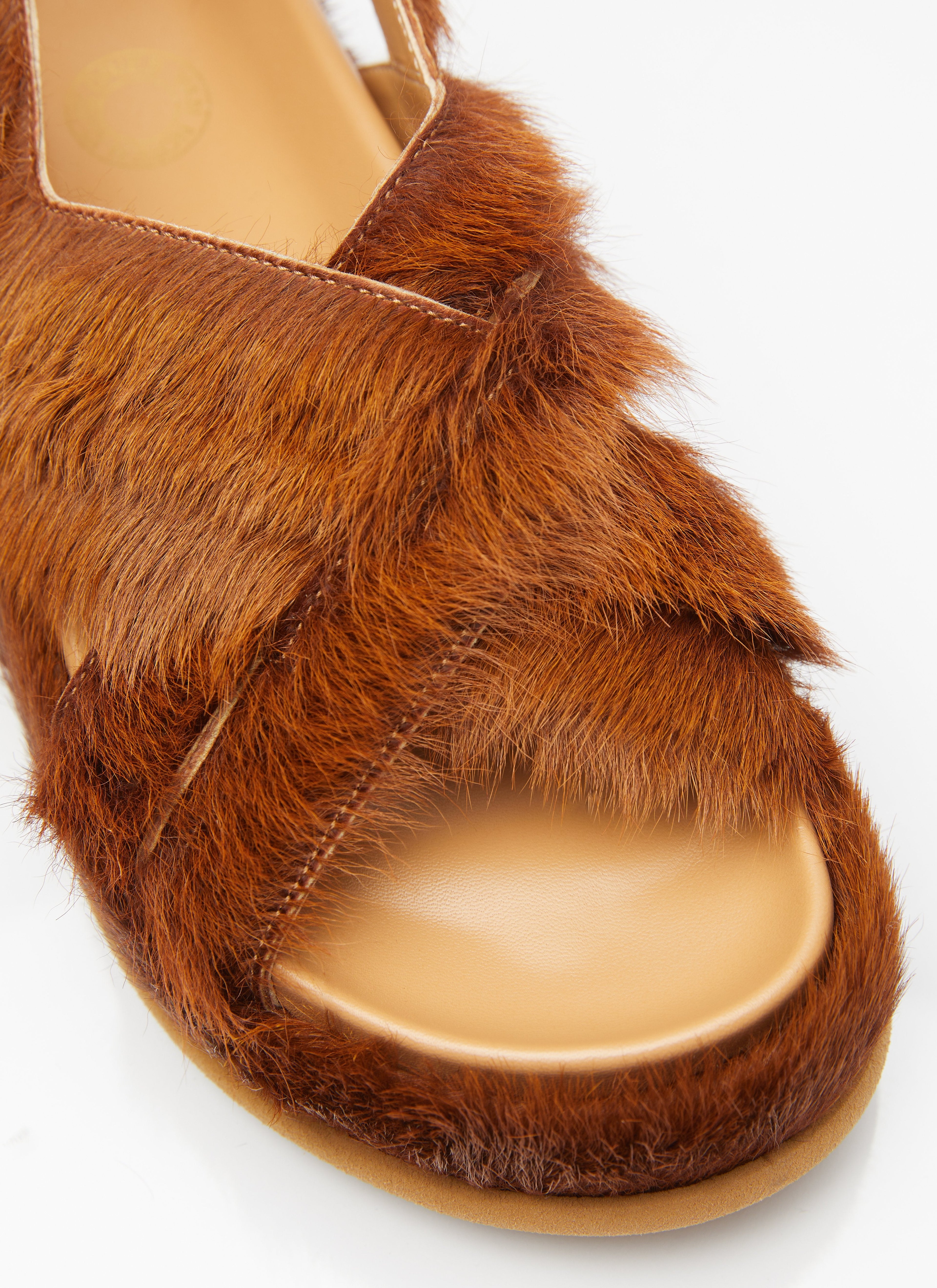 Dries Van Noten Women Ponyhair Sandals