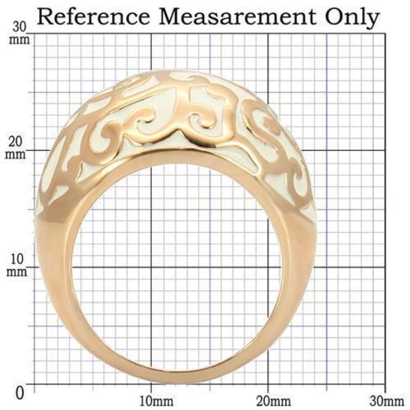 Rose Gold Brass Ring with No Stone