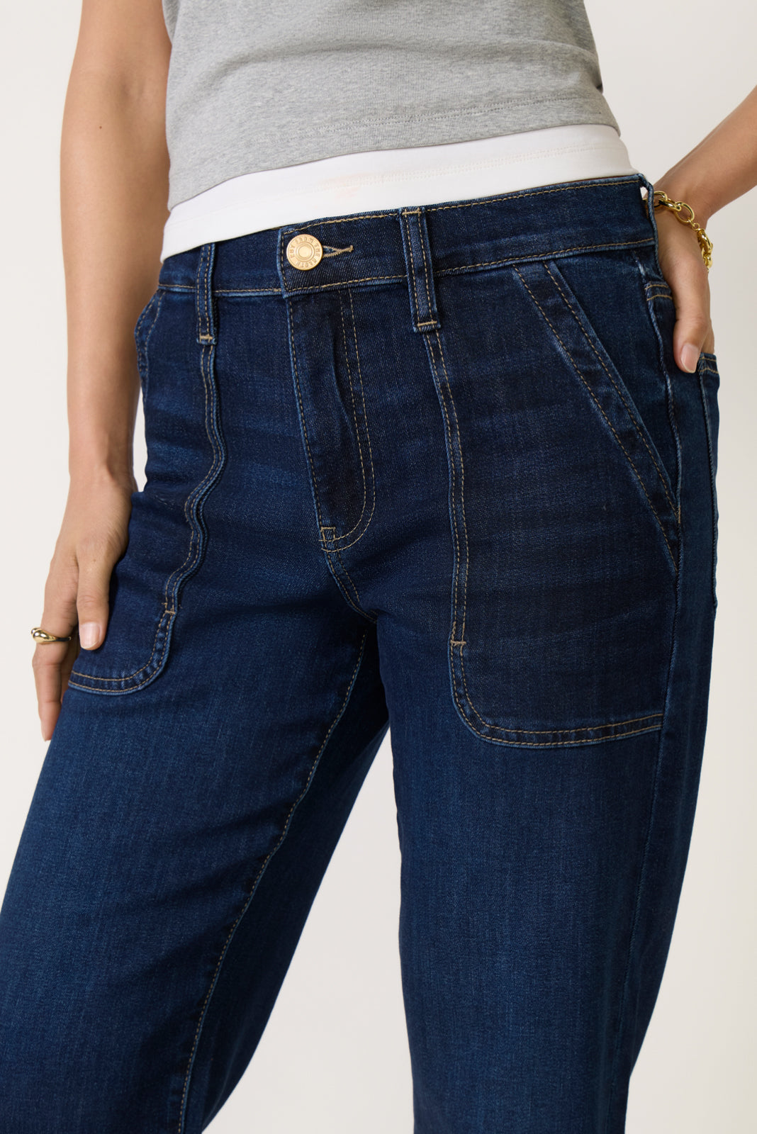 Women's Avery Pork Chop Pocket Straight Jean