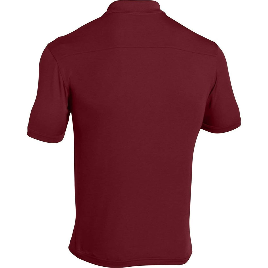 Team Armour Golf Polo In Cardinal