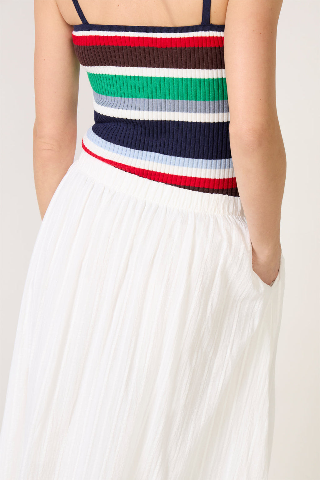 Women's Shadow Stripe Maxi Skirt