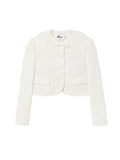 Self-Portrait Women Boucle Lace Collar Jacket