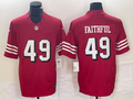 Men's San Francisco 49ers The Faithful #49 Red Gamer Player jersey