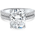 Certified 5.84Ct Cushion Cut Diamond Engagement 14k White Gold Lab Grown Size: 7